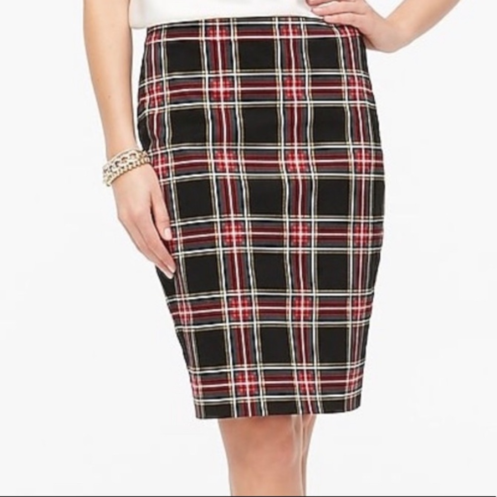NWOT J. Crew Plaid Pencil Skirt (2) ✏️